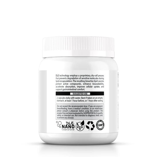 DLE GlutaNAC (Liposomal)(L-Glutathione & NAC) 700mg (Coated) 60 Capsules